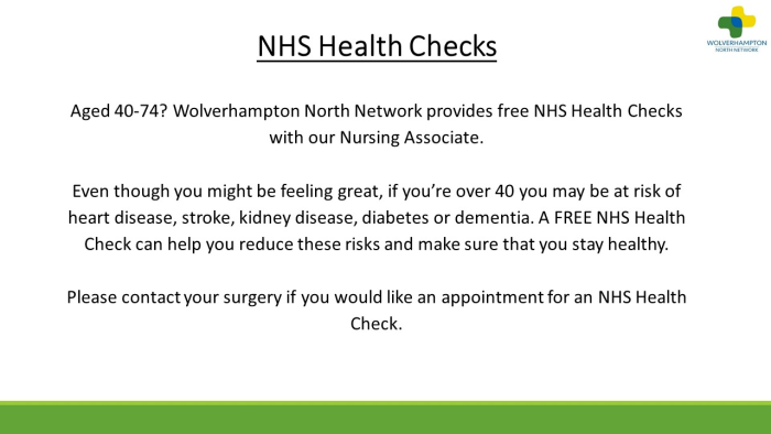 NHS Health Checks