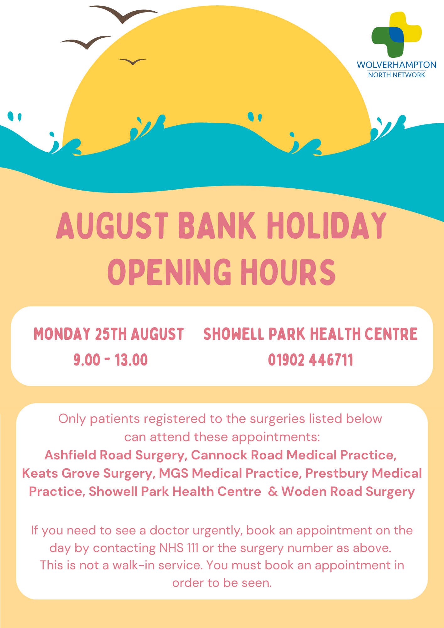 August Bank Holiday Poster 2025