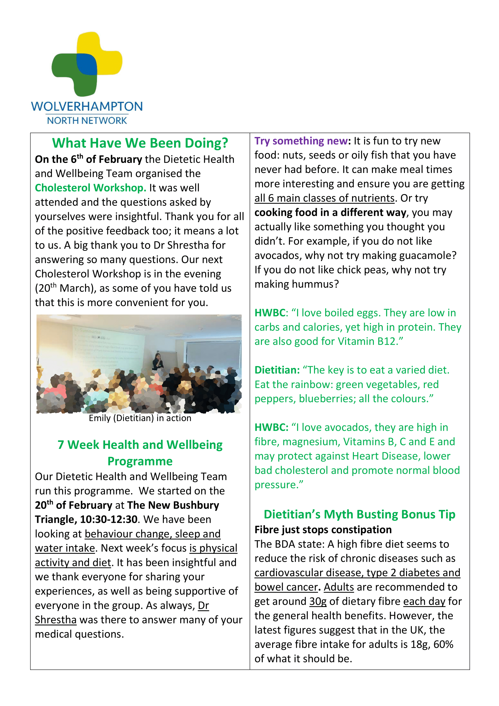 DHWBT Newsletter - March 2024 Page 2