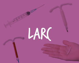 image of different contraceptions available as LARC